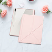 For Samsung Galaxy Tab S9+ / S9 FE+ DUX DUCIS Magi Series Smart Leather Tablet Case(Pink)