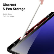 For Samsung Galaxy Tab S10+ DUX DUCIS Magi Series Smart Leather Tablet Case(Black)