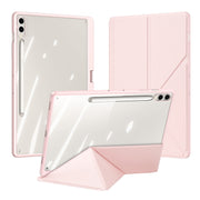 For Samsung Galaxy Tab S10+ DUX DUCIS Magi Series Smart Leather Tablet Case(Pink)