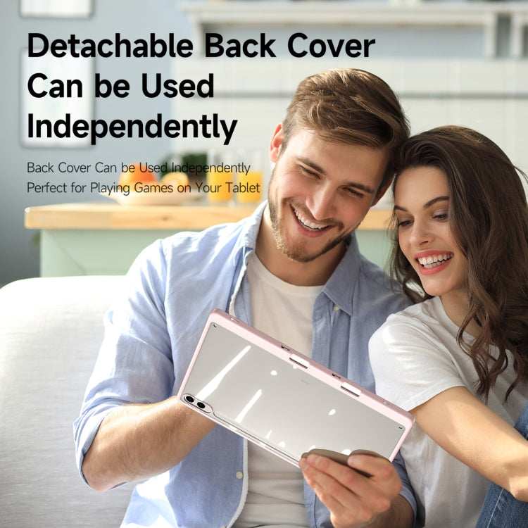 For Samsung Galaxy Tab S10+ DUX DUCIS Magi Series Smart Leather Tablet Case(Pink) - Tab S10+ Cases by DUX DUCIS | Online Shopping South Africa | PMC Jewellery | Buy Now Pay Later Mobicred