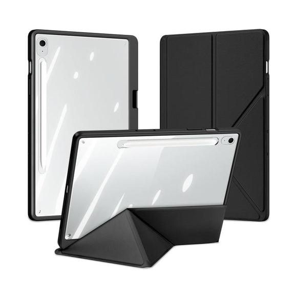 For Samsung Galaxy Tab S10 FE+ DUX DUCIS Magi Series Smart Leather Tablet Case(Black)