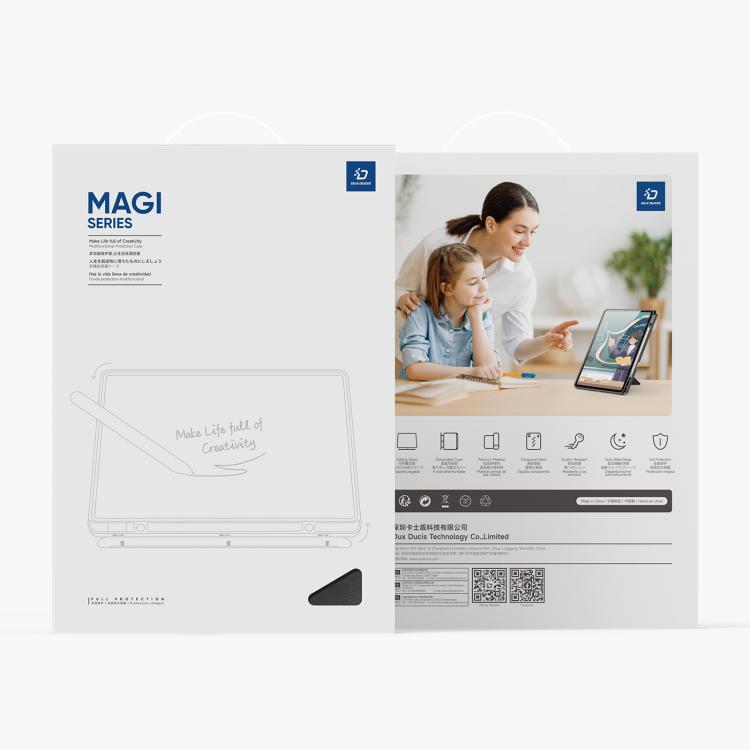 For Samsung Galaxy Tab S10 FE+ DUX DUCIS Magi Series Smart Leather Tablet Case(Black) - free shipping - PMc TechLife - Order now!