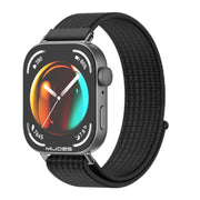 For Huawei Watch Fit3 MIJOBS Breathable Nylon Loop Watch Band(Black)