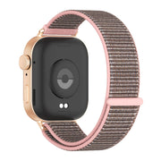 For Huawei Watch Fit3 MIJOBS Breathable Nylon Loop Watch Band(Pink Sand Rose Gold)