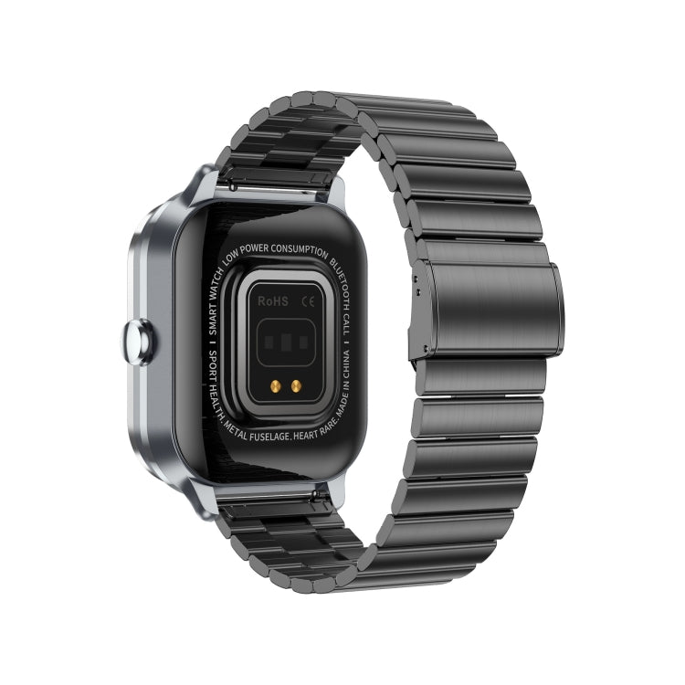 D8 Pro 2.01 inch 2 in 1 Bluetooth Earphone Steel Strap Smart Watch, Support NFC with Cover(Space Grey) - Smart Watches by PMC TechLife | Online Shopping South Africa | PMC TechLife | Buy Now Pay Later Mobicred