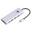 BYL-2410 9 in 1 Type-C to USB Multi-function Docking Station - USB HUB by PMC TechLife | Online Shopping South Africa | PMC TechLife | Buy Now Pay Later Mobicred