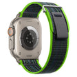 For Apple Watch Ultra 2 49mm Dual-Section Loop Nylon Watch Band(Bright Green Blue) - Watch Bands by PMC TechLife | Online Shopping South Africa | PMC TechLife | Buy Now Pay Later Mobicred