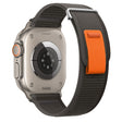For Apple Watch Ultra 2 49mm Dual-Section Loop Nylon Watch Band(Black Grey) - Watch Bands by PMC TechLife | Online Shopping South Africa | PMC TechLife | Buy Now Pay Later Mobicred