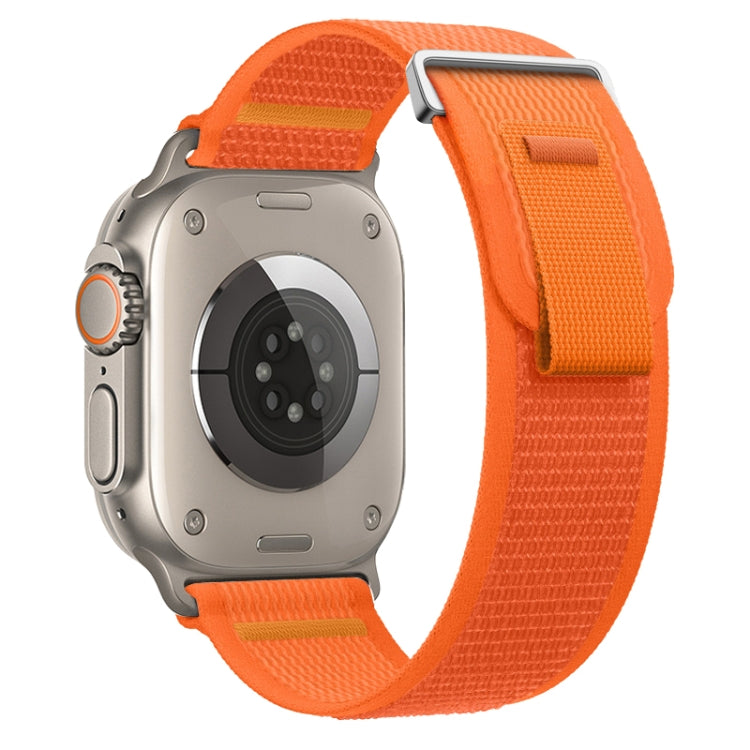 For Apple Watch Ultra 2 49mm Dual-Section Loop Nylon Watch Band(Orange) - free shipping - PMC Jewellery - Order now!