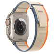 For Apple Watch Ultra 2 49mm Dual-Section Loop Nylon Watch Band(Orange Beige) - Watch Bands by PMC TechLife | Online Shopping South Africa | PMC TechLife | Buy Now Pay Later Mobicred