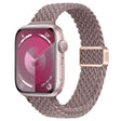 For Apple Watch SE 2023 44mm Slim Magnetic Buckle Nylon Braided Watch Band(Smoke Purple) - free shipping - PMc TechLife - Order now!