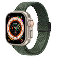 For Apple Watch Ultra 49mm Slim Magnetic Buckle Nylon Braided Watch Band(Dark Olive Green) - free shipping - PMC TechLife - Order now!