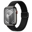 For Apple Watch Series 8 41mm Slim Magnetic Buckle Nylon Braided Watch Band(Black) - free shipping - PMc TechLife - Order now!