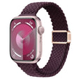 For Apple Watch Series 8 41mm Slim Magnetic Buckle Nylon Braided Watch Band(Crimson Cherry) - free shipping - PMc TechLife - Order now!