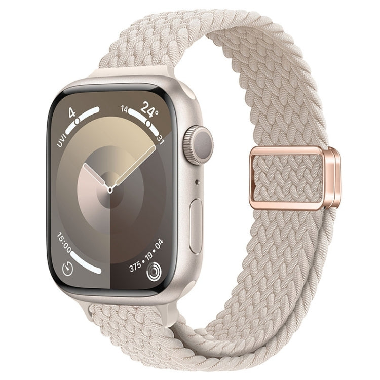 For Apple Watch Series 5 44mm Slim Magnetic Buckle Nylon Braided Watch Band(Starlight) - free shipping - PMc TechLife - Order now!