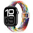 For Apple Watch Series 10 42mm Slim Magnetic Buckle Nylon Braided Watch Band(Rainbow) - free shipping - PMc TechLife - Order now!