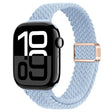 For Apple Watch Series 10 42mm Slim Magnetic Buckle Nylon Braided Watch Band(Light Blue) - free shipping - PMc TechLife - Order now!