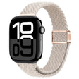 For Apple Watch Series 10 42mm Slim Magnetic Buckle Nylon Braided Watch Band(Starlight) - free shipping - PMc TechLife - Order now!