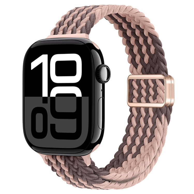 For Apple Watch Series 10 42mm Slim Magnetic Buckle Nylon Braided Watch Band(Smoky Violet) - free shipping - PMc TechLife - Order now!