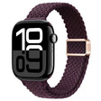 For Apple Watch Series 10 46mm Slim Magnetic Buckle Nylon Braided Watch Band(Crimson Cherry) - free shipping - PMc TechLife - Order now!