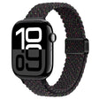 For Apple Watch Series 10 46mm Slim Magnetic Buckle Nylon Braided Watch Band(Starlight Black) - free shipping - PMc TechLife - Order now!