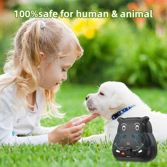 K8 Ultrasonic Bark Stopper Dog Training Device(Grey)