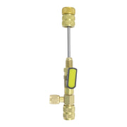 34pcs / Set T6 Air Conditioning Valve Core Remover Installer Tool with Dual Size SAE 1/4 and 5/16 Ports(Gold)
