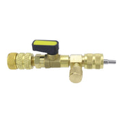36pcs / Set T6 Air Conditioning Valve Core Remover Installer Tool with Dual Size SAE 1/4 and 5/16 Ports(Gold)