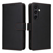 For Samsung Galaxy S24 FE 5G BETOPNICE BN-005 2 in 1 Detachable Imitate Genuine Leather Phone Case(Black)