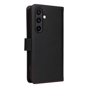 For Samsung Galaxy S24 FE 5G BETOPNICE BN-005 2 in 1 Detachable Imitate Genuine Leather Phone Case(Black)