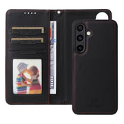 For Samsung Galaxy S24 FE 5G BETOPNICE BN-005 2 in 1 Detachable Imitate Genuine Leather Phone Case(Black)