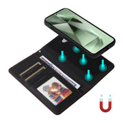 For Samsung Galaxy S24 FE 5G BETOPNICE BN-005 2 in 1 Detachable Imitate Genuine Leather Phone Case(Black)