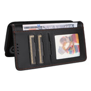 For Samsung Galaxy S24 FE 5G BETOPNICE BN-005 2 in 1 Detachable Imitate Genuine Leather Phone Case(Black)