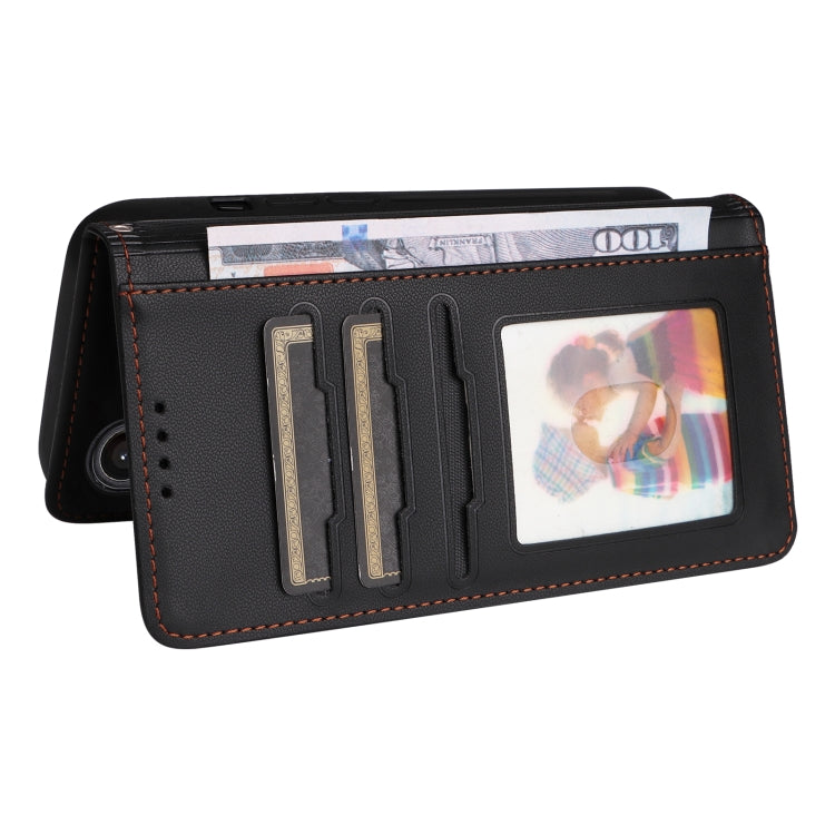 For Samsung Galaxy S24 FE 5G BETOPNICE BN-005 2 in 1 Detachable Imitate Genuine Leather Phone Case(Black)