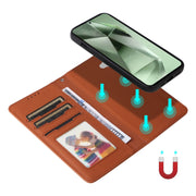 For Samsung Galaxy S24 FE 5G BETOPNICE BN-005 2 in 1 Detachable Imitate Genuine Leather Phone Case(Brown)