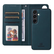 For Samsung Galaxy S24 FE 5G BETOPNICE BN-005 2 in 1 Detachable Imitate Genuine Leather Phone Case(Blue)