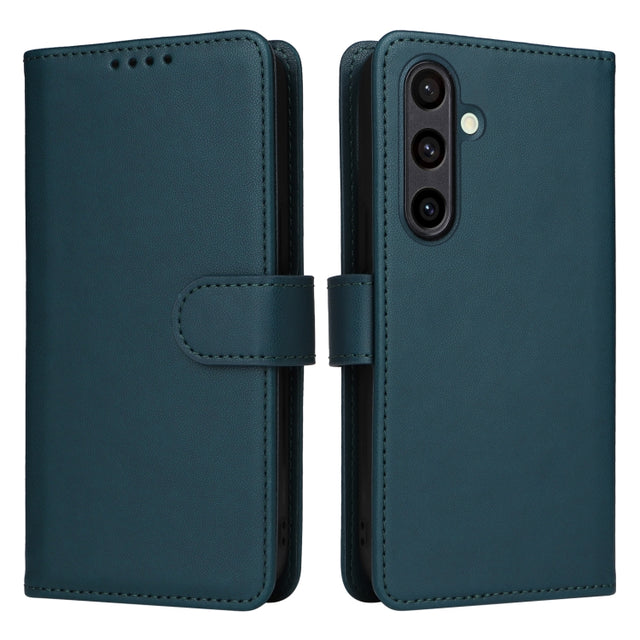 For Samsung Galaxy S24 FE 5G BETOPNICE BN-005 2 in 1 Detachable Imitate Genuine Leather Phone Case(Blue)