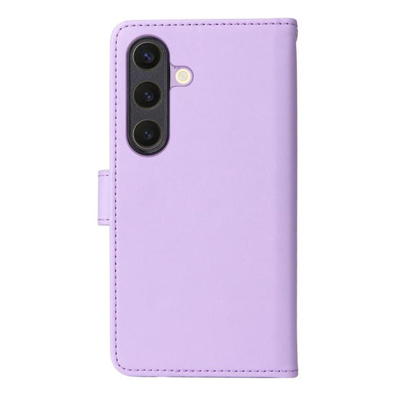 For Samsung Galaxy S25 5G BETOPNICE BN-005 2 in 1 Detachable Imitate Genuine Leather Phone Case(Light Purple)