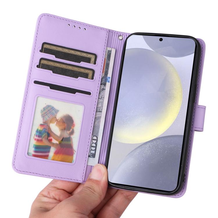 For Samsung Galaxy S25+ 5G BETOPNICE BN-005 2 in 1 Detachable Imitate Genuine Leather Phone Case(Light Purple) - free shipping - PMC Jewellery - Order now!