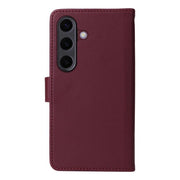 For Samsung Galaxy S25+ 5G BETOPNICE BN-005 2 in 1 Detachable Imitate Genuine Leather Phone Case(Wine Red)