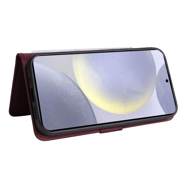 For Samsung Galaxy S25+ 5G BETOPNICE BN-005 2 in 1 Detachable Imitate Genuine Leather Phone Case(Wine Red)