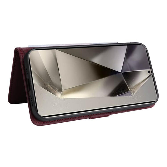 For Samsung Galaxy S25 Ultra 5G BETOPNICE BN-005 2 in 1 Detachable Imitate Genuine Leather Phone Case(Wine Red)
