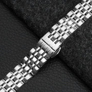 For Garmin Lily 2 Seven-beads 14mm Stainless Steel Watch Band(Silver)