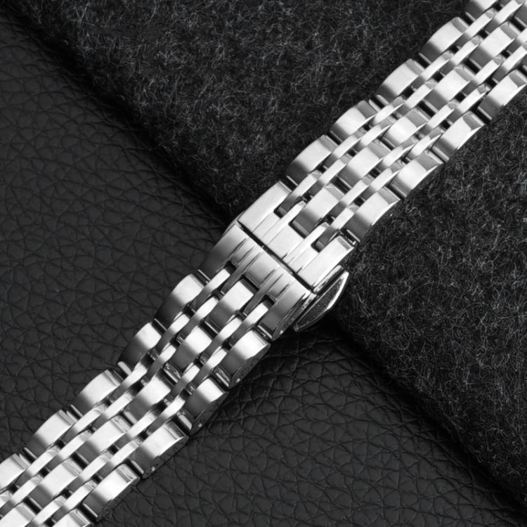 For Garmin Lily 2 Seven-beads 14mm Stainless Steel Watch Band(Silver)