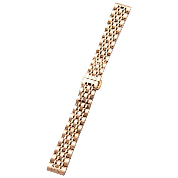 For Garmin Lily 2 Seven-beads 14mm Stainless Steel Watch Band(Rose Gold)