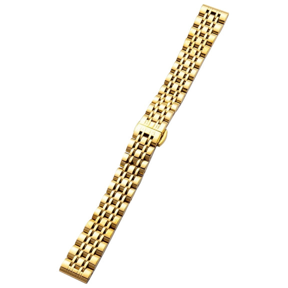 For Garmin Lily 2 Seven-beads 14mm Stainless Steel Watch Band(Gold)