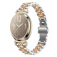 For Garmin Lily 2 Seven-beads 14mm Stainless Steel Watch Band(Silver Rose Gold) - Watch Bands by PMc TechLife | Online Shopping South Africa | PMc TechLife | Buy Now Pay Later Mobicred