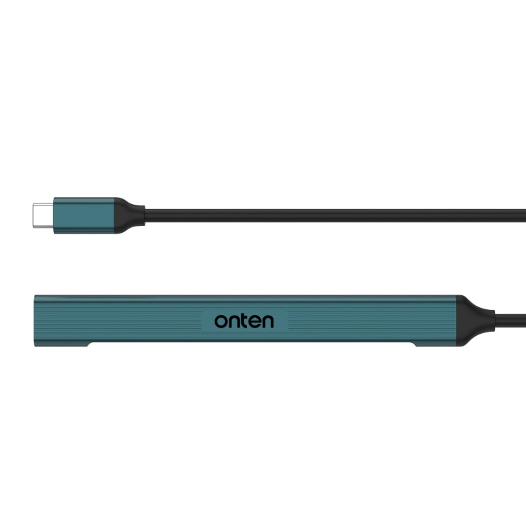 Onten UC972C 7 in 1 USB-C / Type-C to USB3.0 + USB2.0x2 + Type-Cx4 HUB Docking Station(Pine Green) - USB HUB by Onten | Online Shopping South Africa | PMC TechLife | Buy Now Pay Later Mobicred