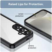 For Samsung Galaxy S25+ 5G Colorful Series Acrylic Hybrid TPU Phone Case(Black)