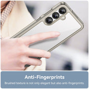 For Samsung Galaxy S25+ 5G Colorful Series Acrylic Hybrid TPU Phone Case(Transparent Grey)